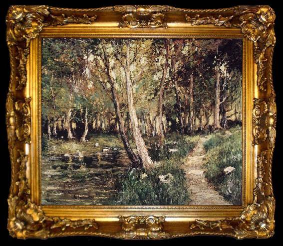 framed  Ernest Lawson Landscape, ta009-2